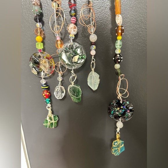 Hanging wall decor OOAK Assemblage Art Handmade Mosaic Indoor/Outdoor - Picture 13 of 15